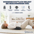 Wirbelmeister — 3-in-1 Rückenmassagegerät mit Tiefenwärme, Dehnung & Punktmassage