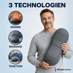 Wirbelmeister — 3-in-1 Rückenmassagegerät mit Tiefenwärme, Dehnung & Punktmassage