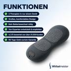 Wirbelmeister — 3-in-1 Rückenmassagegerät mit Tiefenwärme, Dehnung & Punktmassage